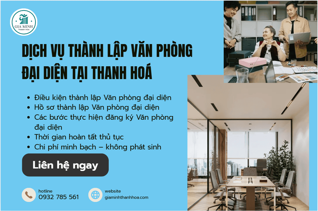 Thủ tục thành lập văn phòng đại diện tại Thanh Hóa – Hướng dẫn chi tiết và dịch vụ trọn gói 4 Chức năng văn phòng đại diện công ty tại Thanh Hóa.