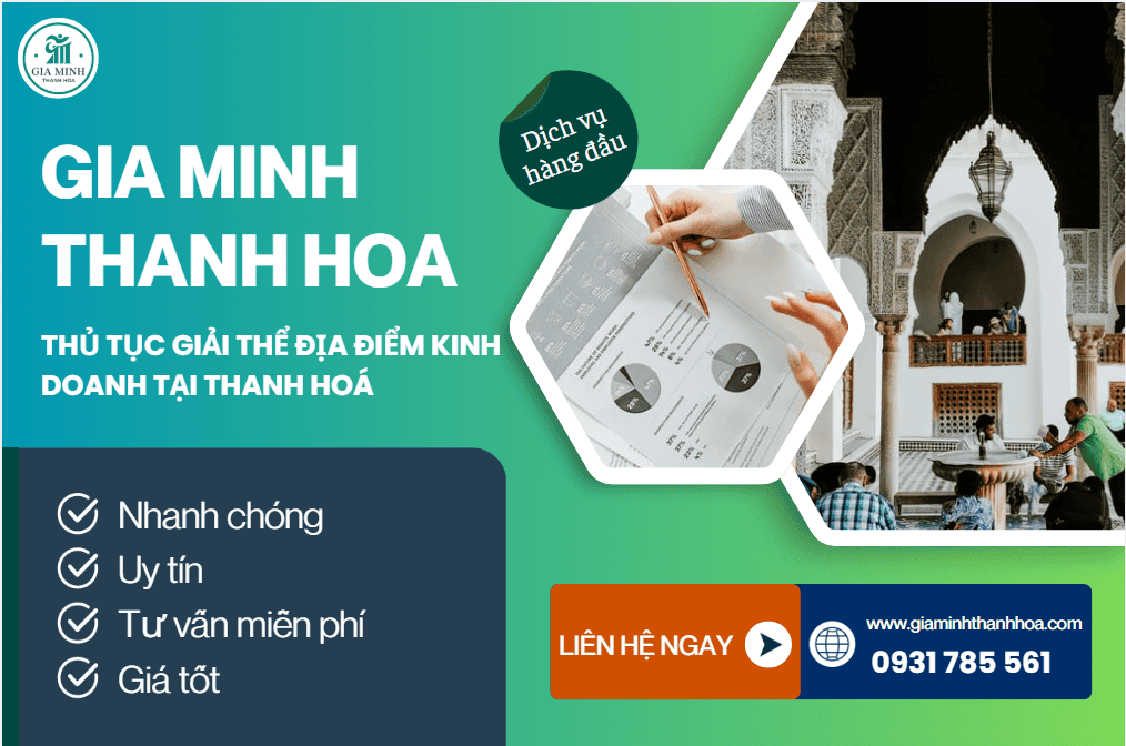 Thủ tục giải thể địa điểm kinh doanh tại Thanh Hóa – Hướng dẫn đúng luật, nhanh gọn, tránh rủi ro 3 giải thể địa điểm kinh doanh tại Sở KH&ĐT Thanh Hóa.