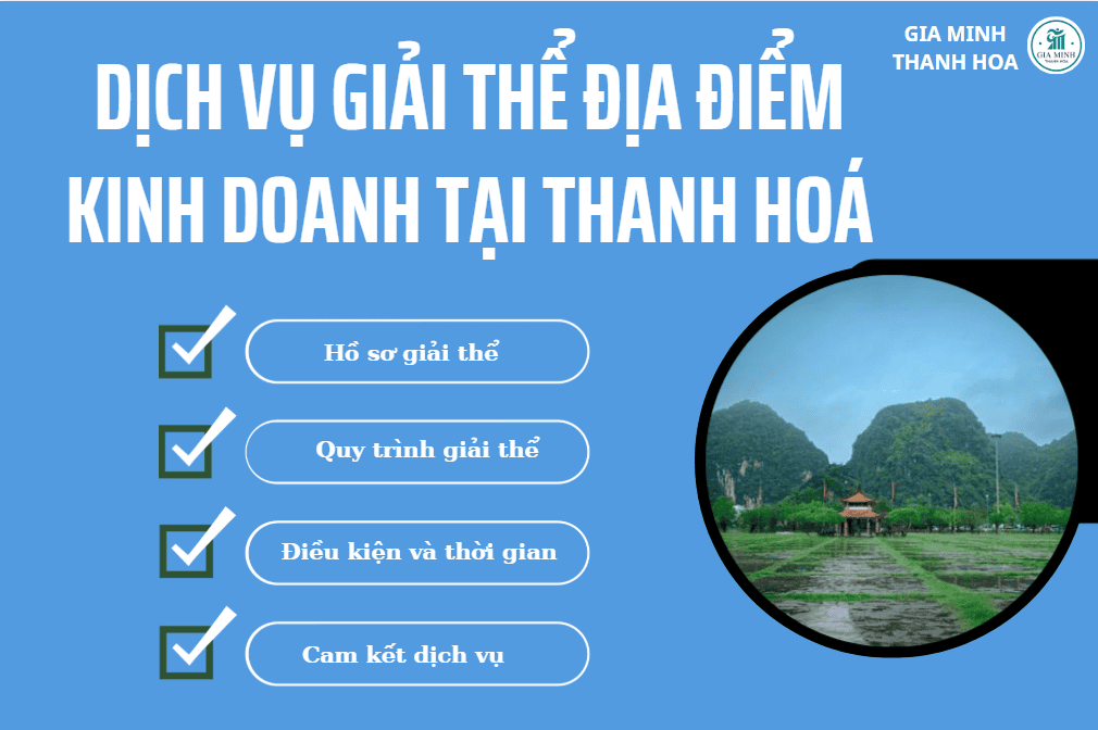 Dịch vụ giải thể địa điểm kinh doanh tại Thanh Hóa – Thủ tục gọn nhẹ, đúng quy định, không rủi ro 3 Một địa điểm kinh doanh hợp pháp tại Thanh Hóa đã giải thể đầy đủ theo quy định của pháp luật.