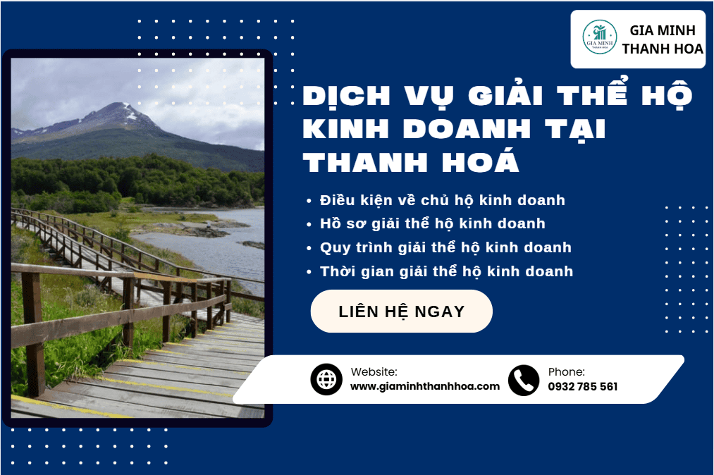 Dự toán chi phí giải thể hộ kinh doanh tại Thanh Hóa.