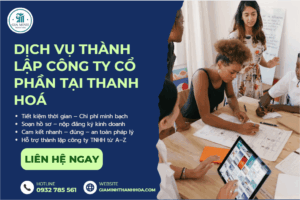 Giấy chứng nhận đăng ký công ty cổ phần tại Thanh Hóa.
