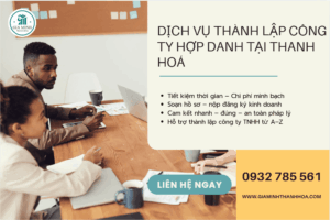 Giấy chứng nhận đăng ký công ty hợp danh tại Thanh Hóa.