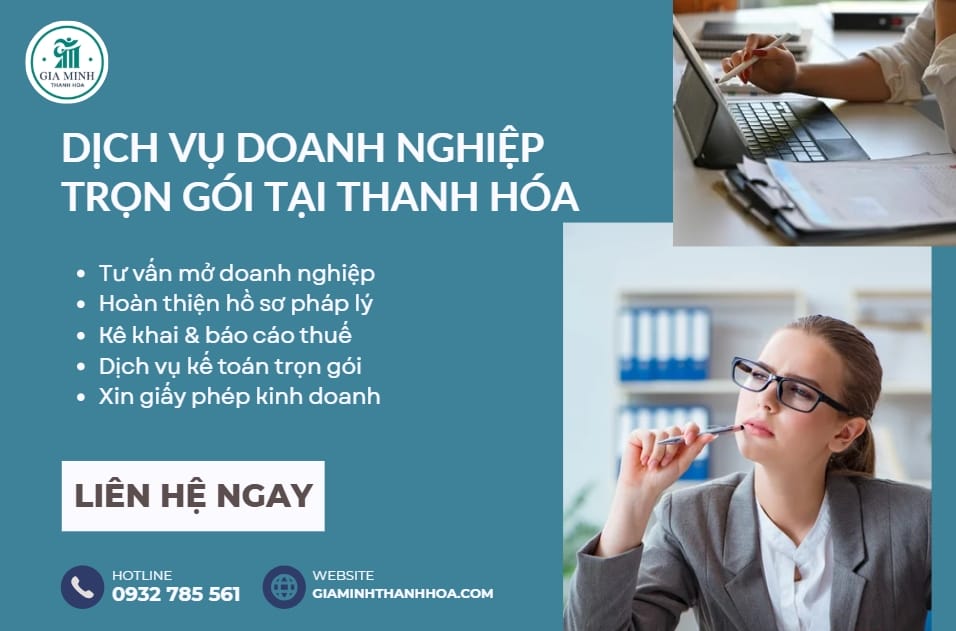 Thành lập công ty dịch vụ xã hội tại Thanh Hóa – Thủ tục, kế toán, lao động trọn gói 2 Thành lập công ty dịch vụ xã hội tại Thanh Hóa