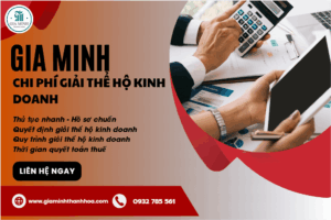 Tổng chi phí giải thể hộ kinh doanh tại Thanh Hóa năm 2026.