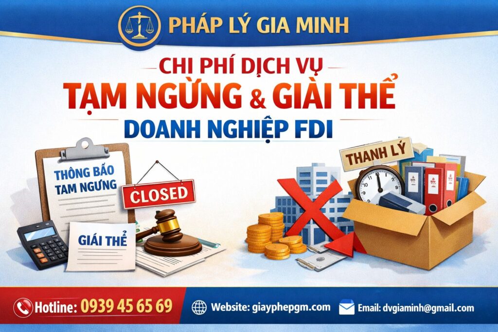 Chi phí tạm ngừng doanh nghiệp FDI