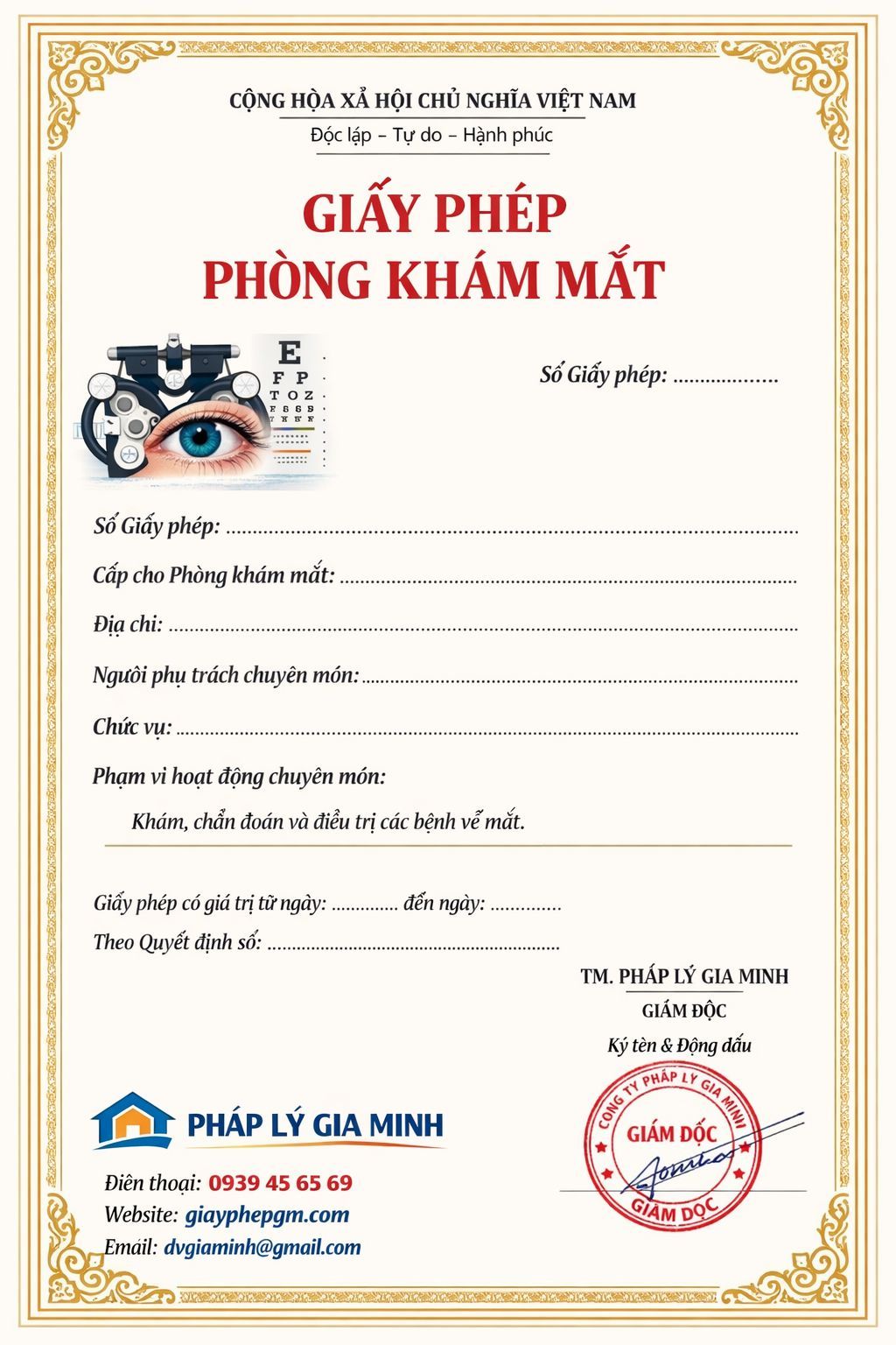 Chứng chỉ hành nghề bác sĩ sản phụ khoa