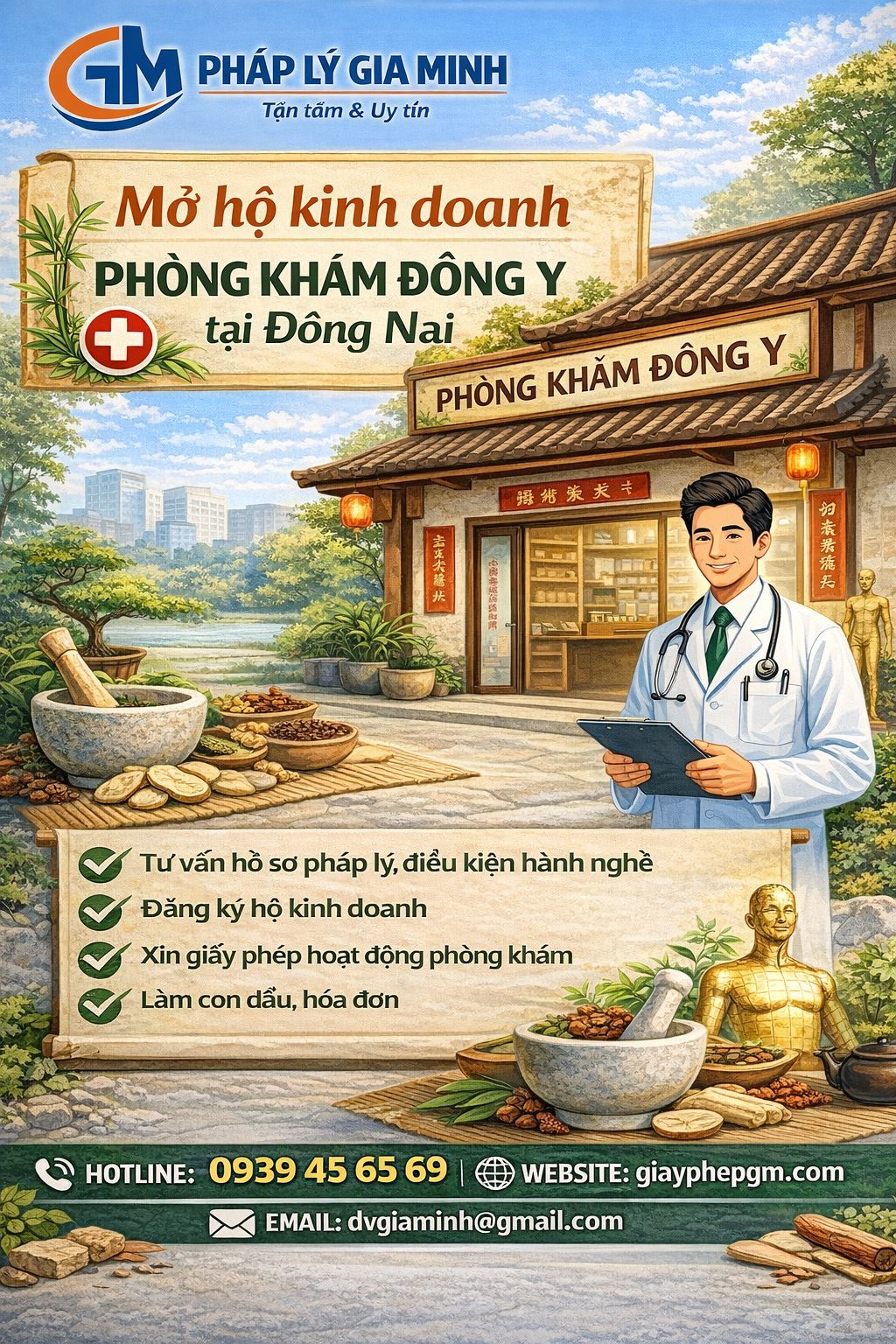 Điều kiện pháp lý phòng khám đông y