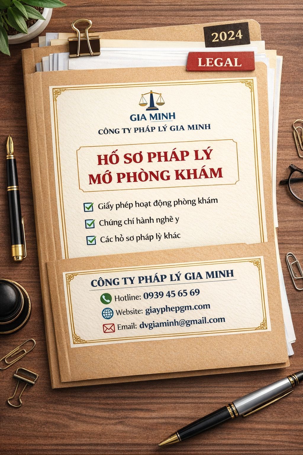 hồ sơ pháp lý phòng khám