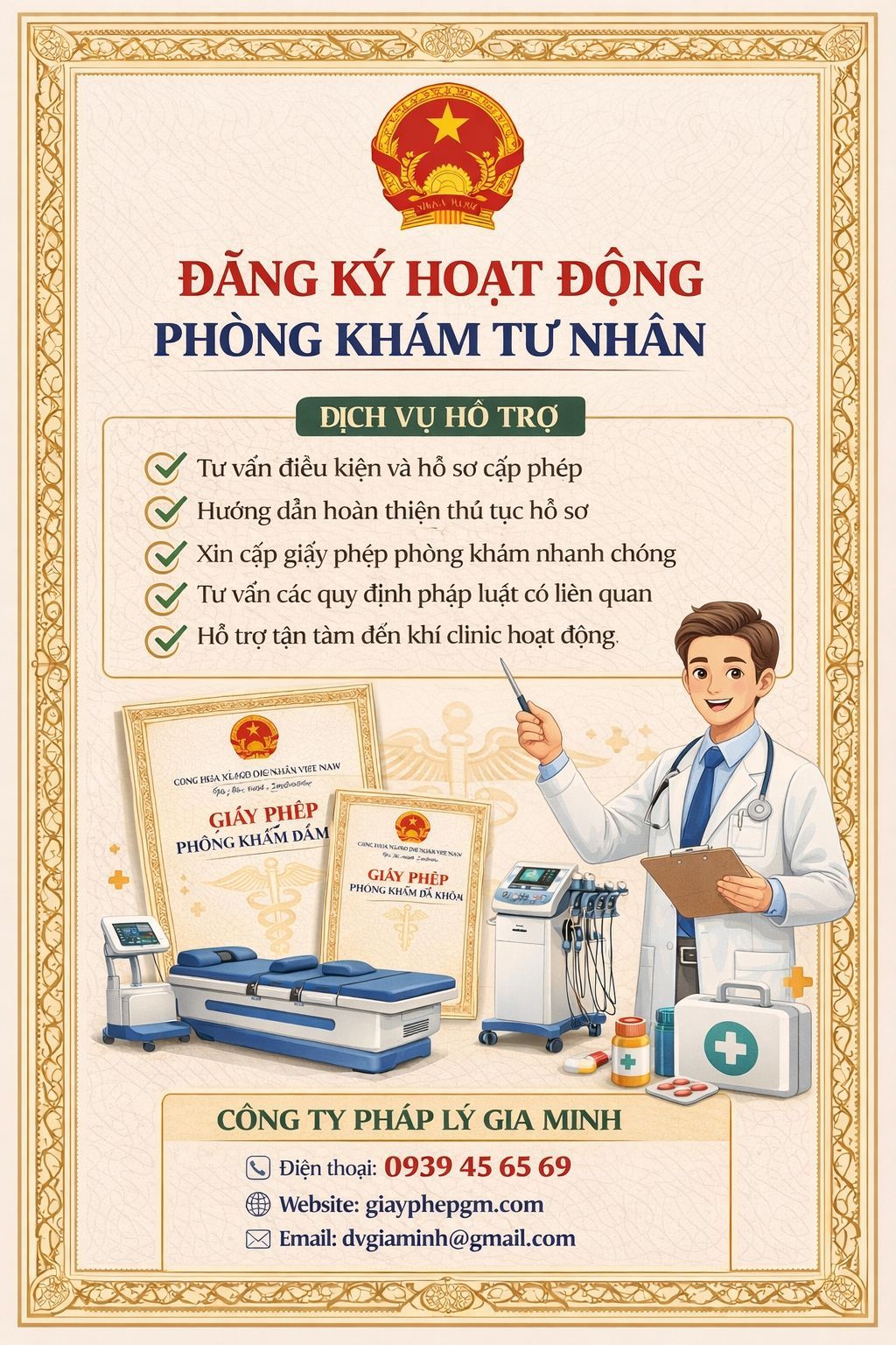 hồ sơ phòng khám đông y