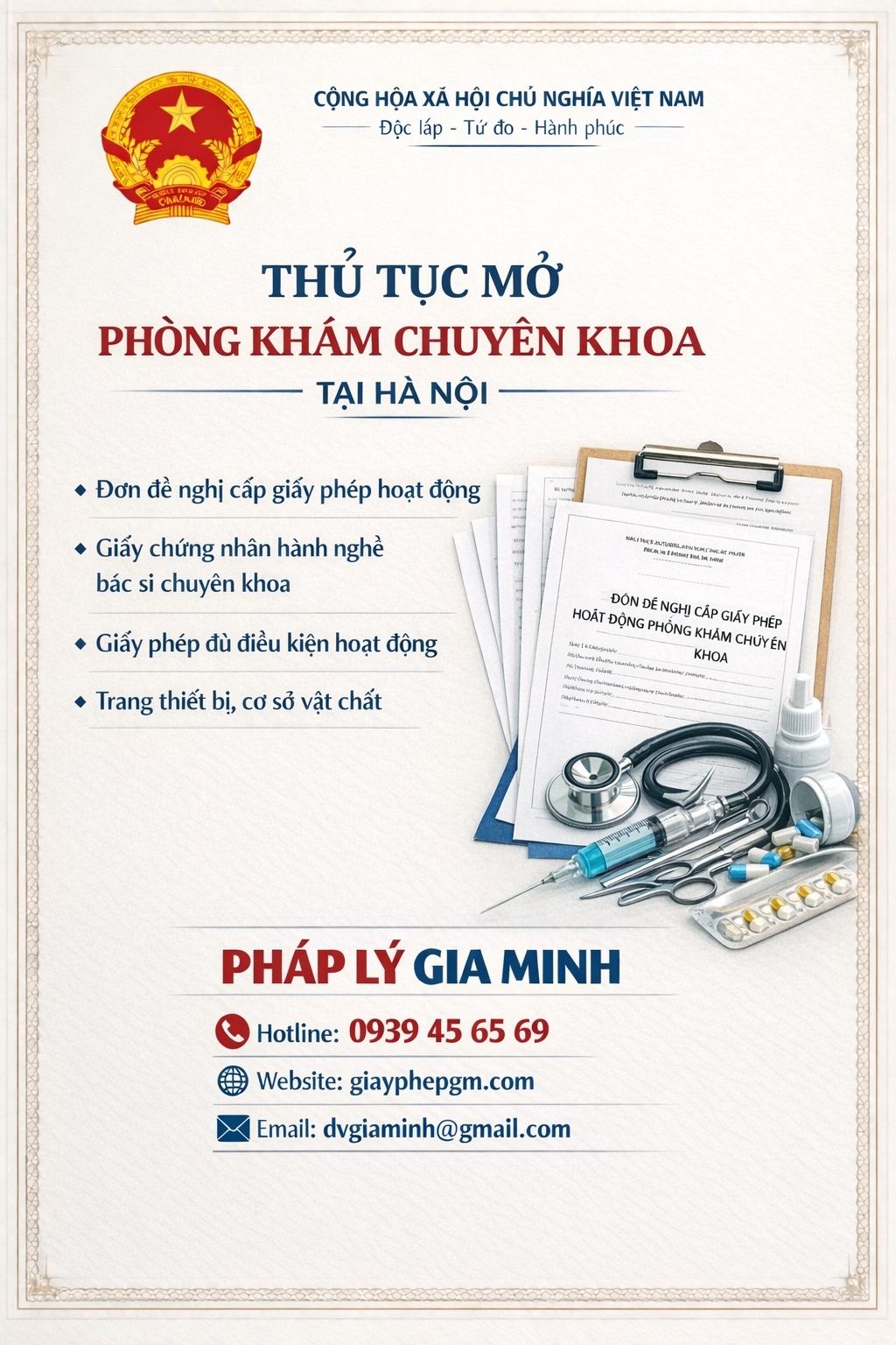 Mở hộ kinh doanh phòng khám da liễu tại Thanh Hóa