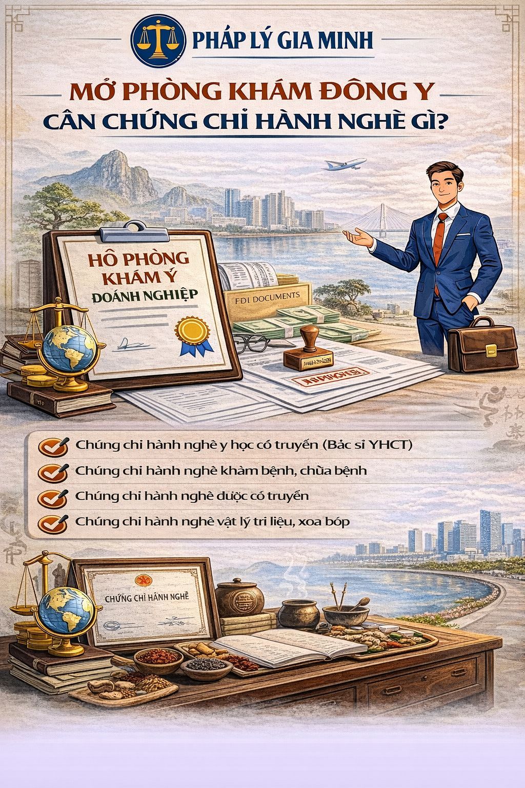 Mở hộ kinh doanh phòng khám Đông y tại Thanh Hóa – Điều kiện, hồ sơ, thủ tục và chi phí chứng chỉ hành nghề mới nhất 3 Phòng khám y học cổ truyền