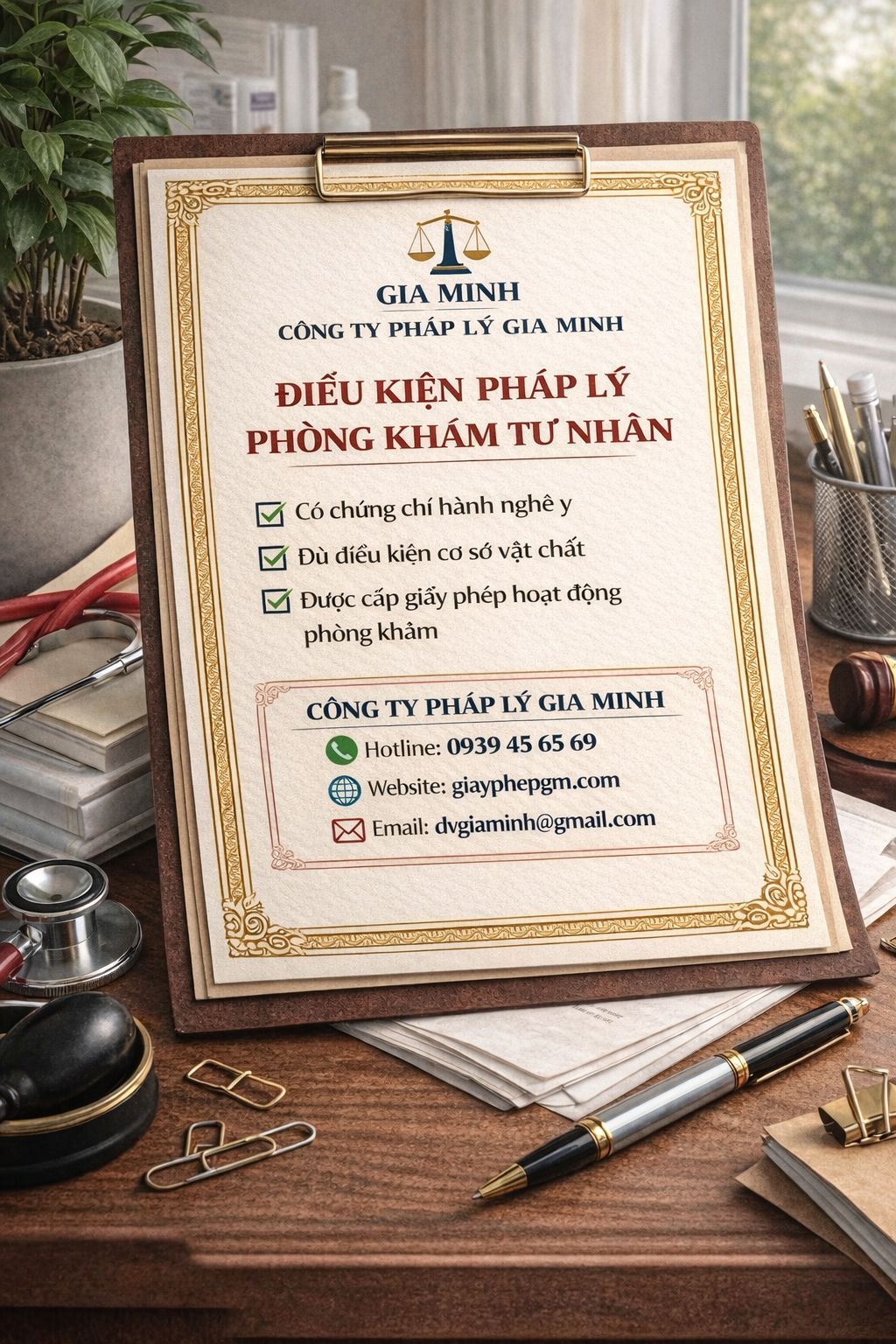 Hồ sơ mở phòng khám da liễu