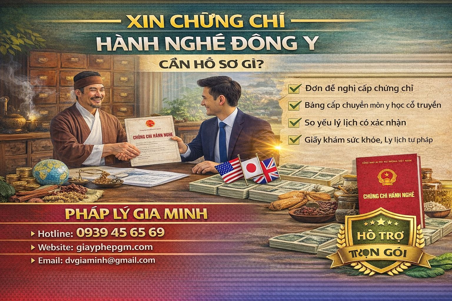 Mở hộ kinh doanh phòng khám Đông y tại Thanh Hóa – Điều kiện, hồ sơ, thủ tục và chi phí chứng chỉ hành nghề mới nhất 4 Hồ sơ mở phòng khám Đông y