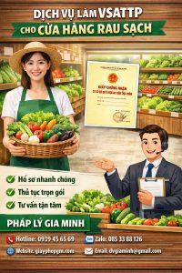 thủ tục xin giấy vsattp cho cửa hàng rau củ quả