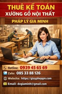 dịch vụ kế toán trọn gói cho công ty sản xuất gỗ