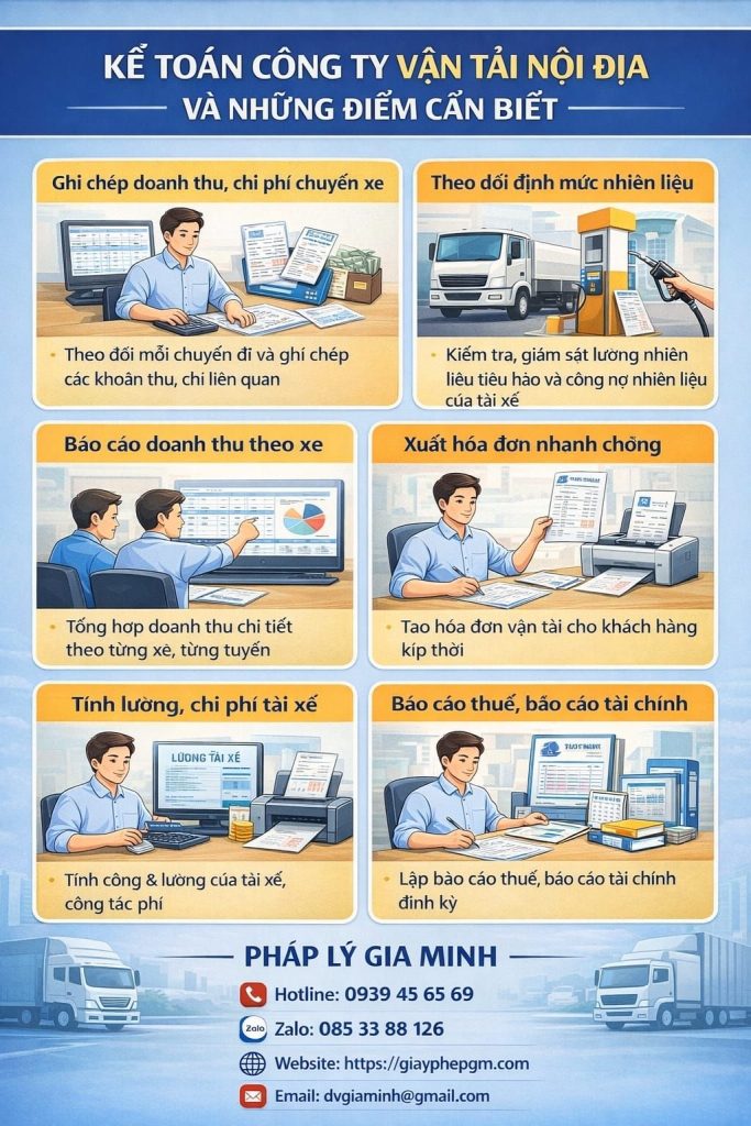 Kế toán vận tải nội địa