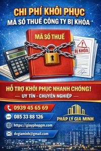 khôi phục mã số thuế chi nhánh công ty