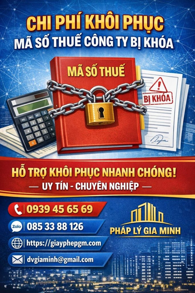 khôi phục mã số thuế chi nhánh công ty