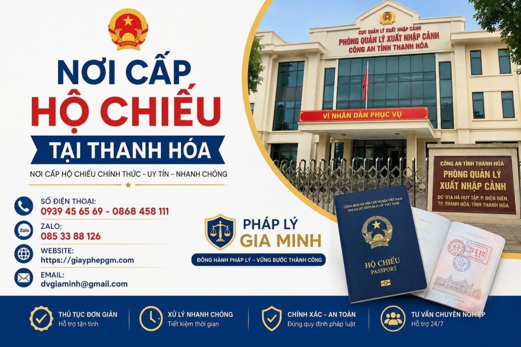 Địa chỉ làm hộ chiếu tại Thanh Hóa uy tín hiện nay