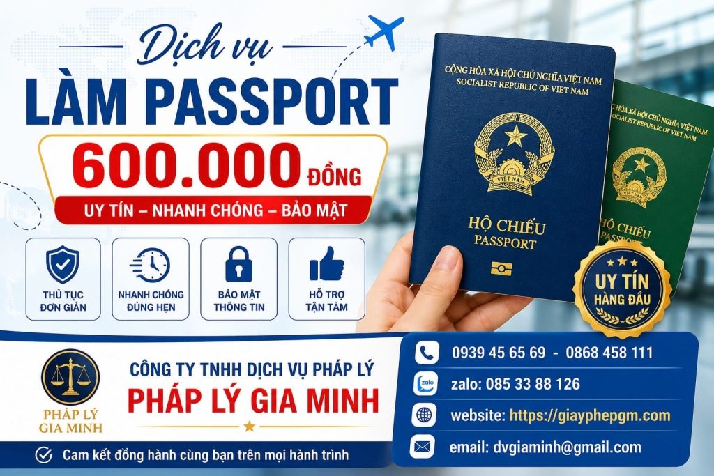 Dịch vụ hỗ trợ làm hộ chiếu tại Thanh Hóa online