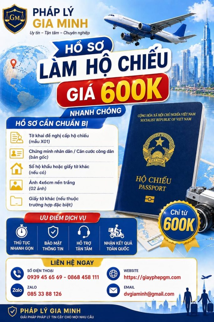 Dịch vụ làm hộ chiếu tại Thanh Hóa nhanh trọn gói uy tín