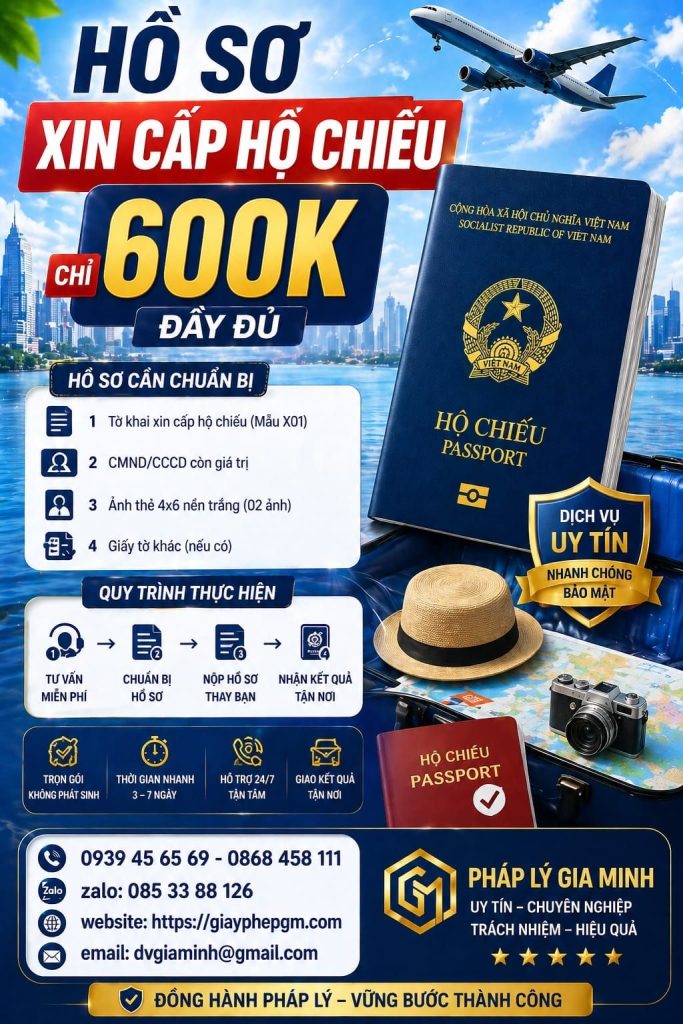 Hồ sơ làm hộ chiếu tại Thanh Hóa đầy đủ mới nhất