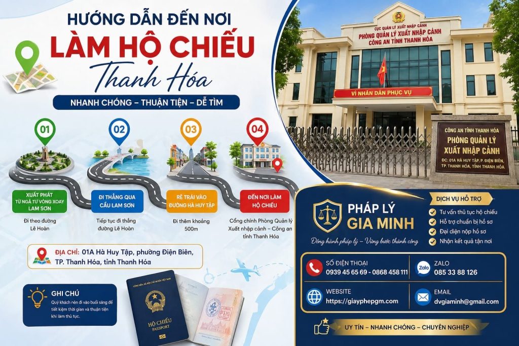 Kinh nghiệm làm hộ chiếu tại Thanh Hóa nhanh có kết quả