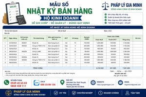 Mẫu sổ nhật ký bán hàng hộ kinh doanh