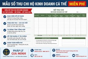 Mẫu sổ thu chi hộ kinh doanh cá thể