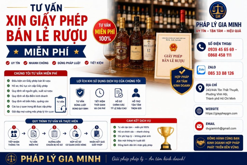 Xin giấy phép bán lẻ rượu tại Thanh Hóa