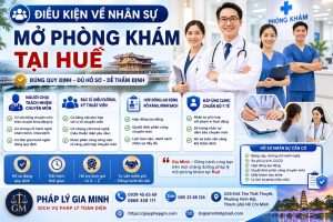 Điều kiện về nhân sự mở phòng khám tại Huế