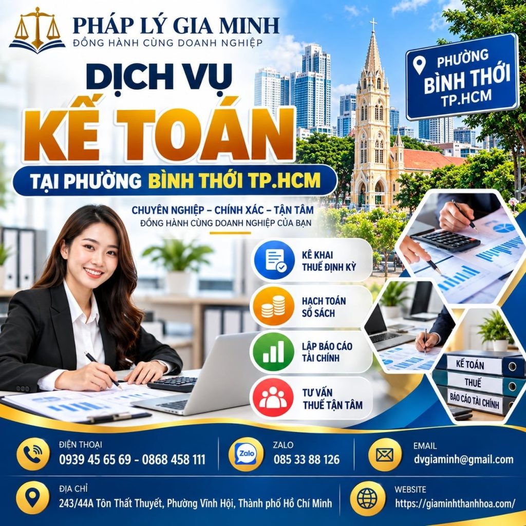 Dịch vụ kế toán tại phường Bình Thới TPHCM 1 Dịch vụ kế toán tại phường Bình Thới TP.HCM